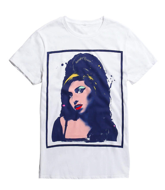 Amy Winehouse AMY WINEHOUSE POP ART PAINT T-Shirt NEW Licensed & Official