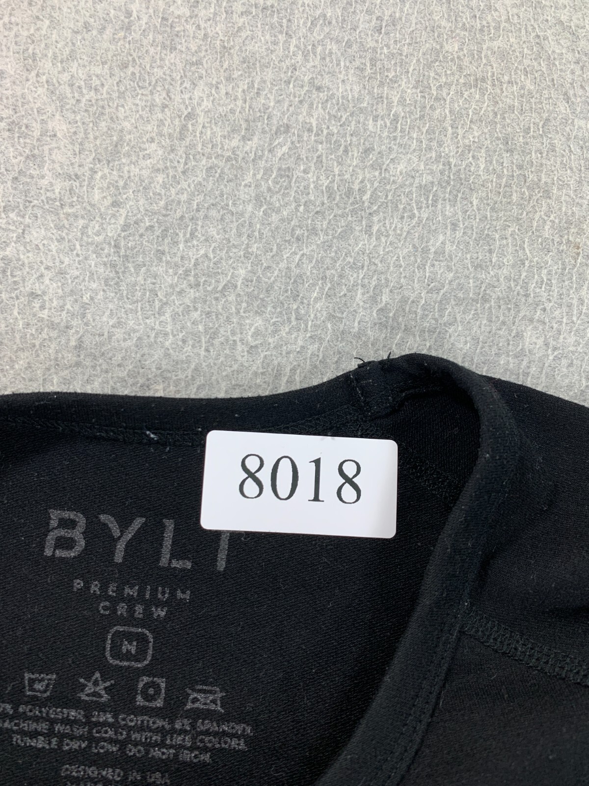 Bylt Premium Crew Poly/Cotton Blend Short Sleeve Tee Shirt (Men&rsquo;s Medium) Black