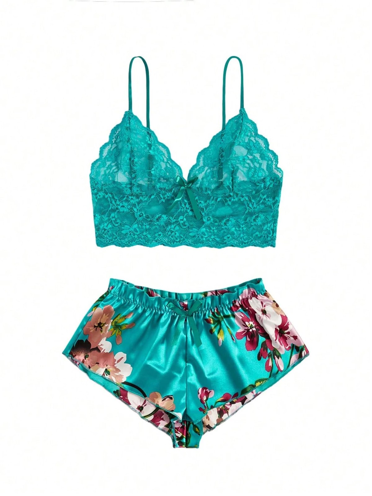 Bra And Panty Sets For Women Floral Lace Sheer Bralette Lingerie Set 2 Piece …