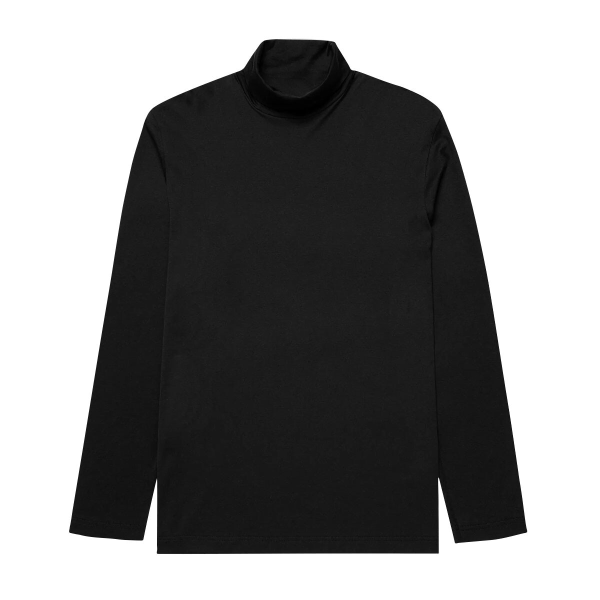 Mens Roll Neck Cotton Lightweight Turtle Funnnel Neck Jumper Long Sleeve tops
