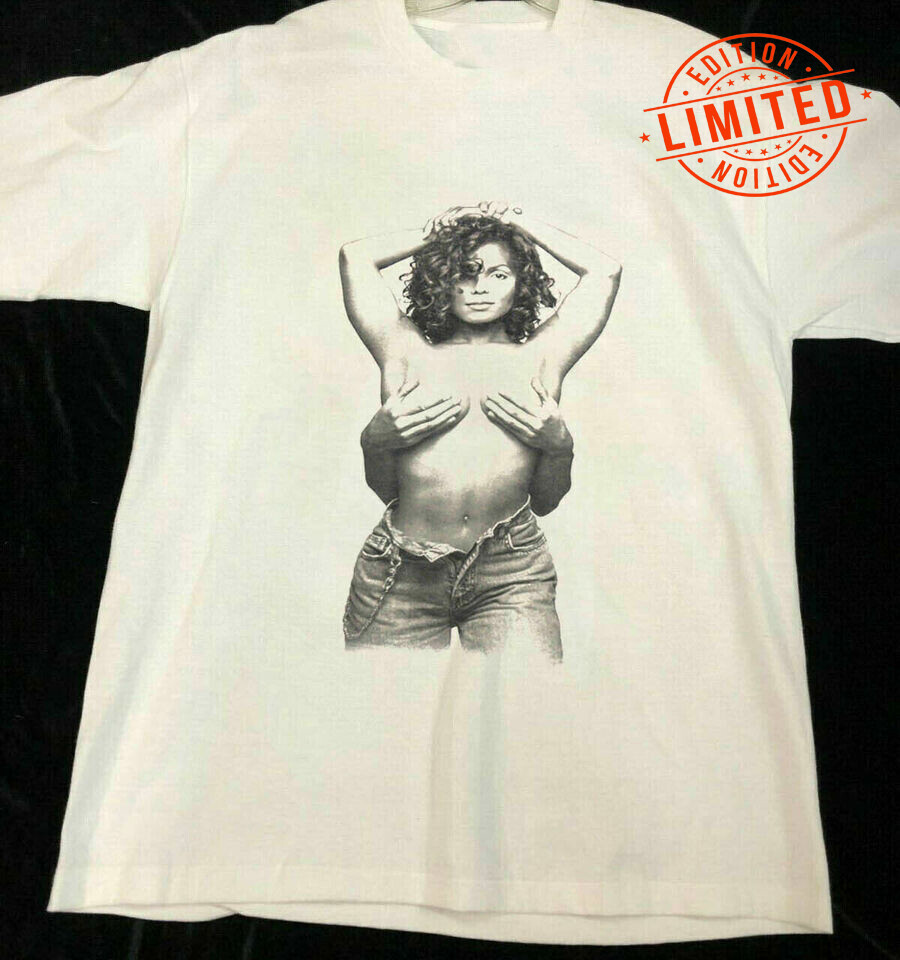 Vintage 1993 JANET JACKSON Tshirt Janet World Tour White Shirt