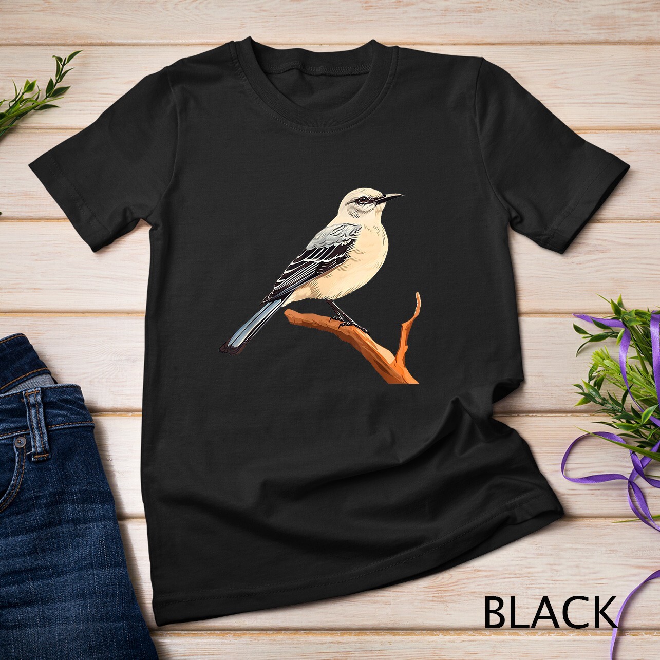 Northern mockingbird lover illustration T-Shirt Unisex T-shirt