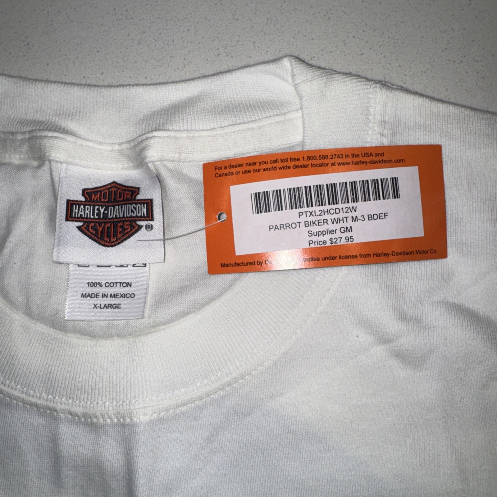 Vintage Harley T XL 2007 New with Tags Never Worn Been In Storage See Photos