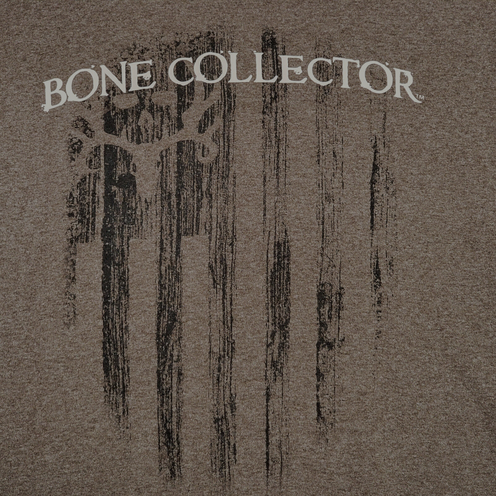 Bone Collector MENS 2XL XXL BROWN Deer Skull FLAG T Shirt Hunting NWOT