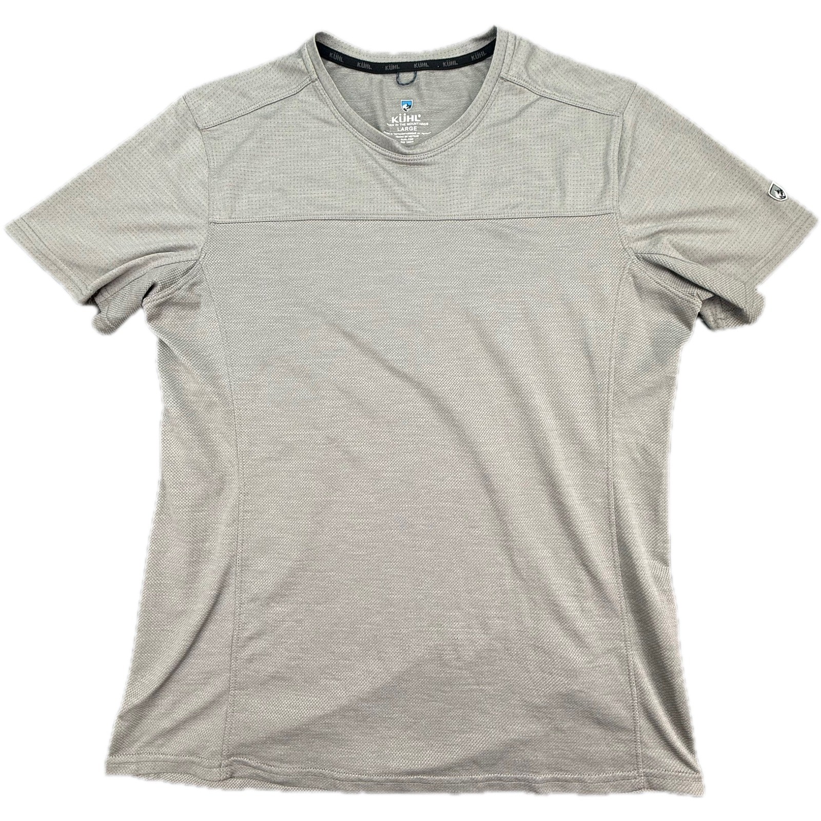 Kuhl T-Shirt Mens Large Gray Short Sleeve Engineered Krew Hiking Top 7361