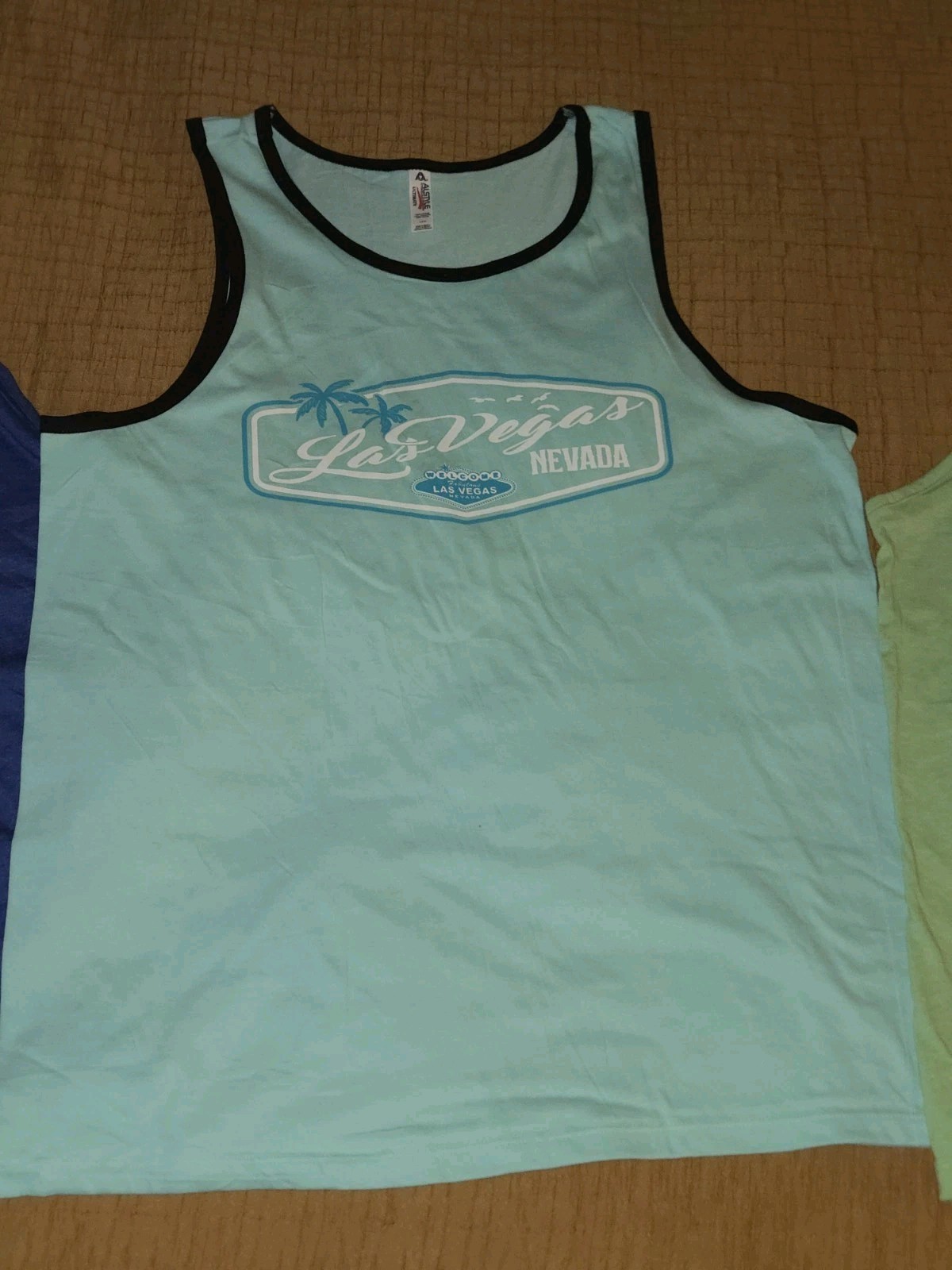 Lot of 3 New Men&rsquo;s Las Vegas Nevada Graphic Tank Tops Sleeveless Shirts