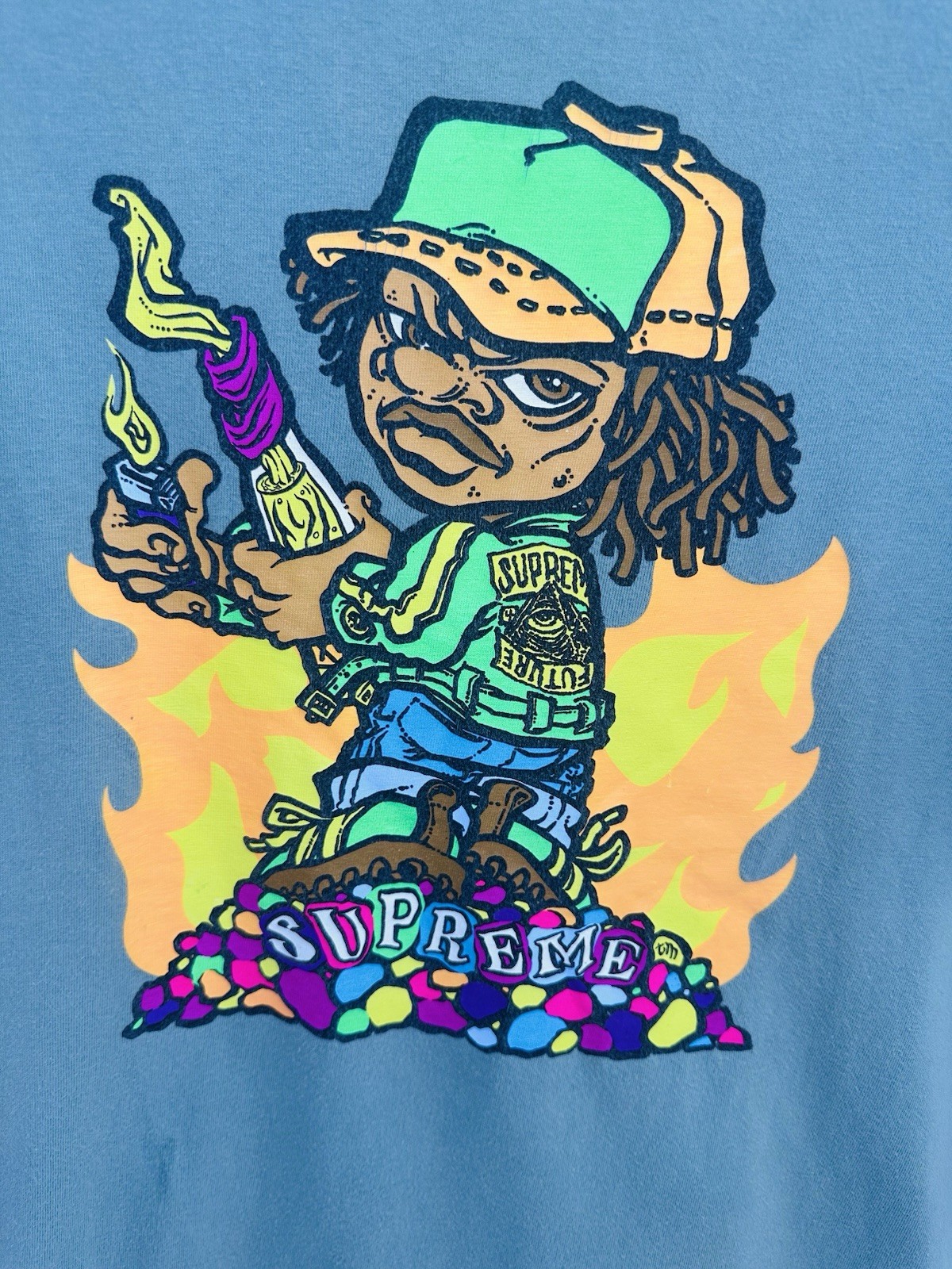 Supreme T-Shirt Men&rsquo;s Small Molotov SS19 Dark Sage Size Men&rsquo;s size Medium