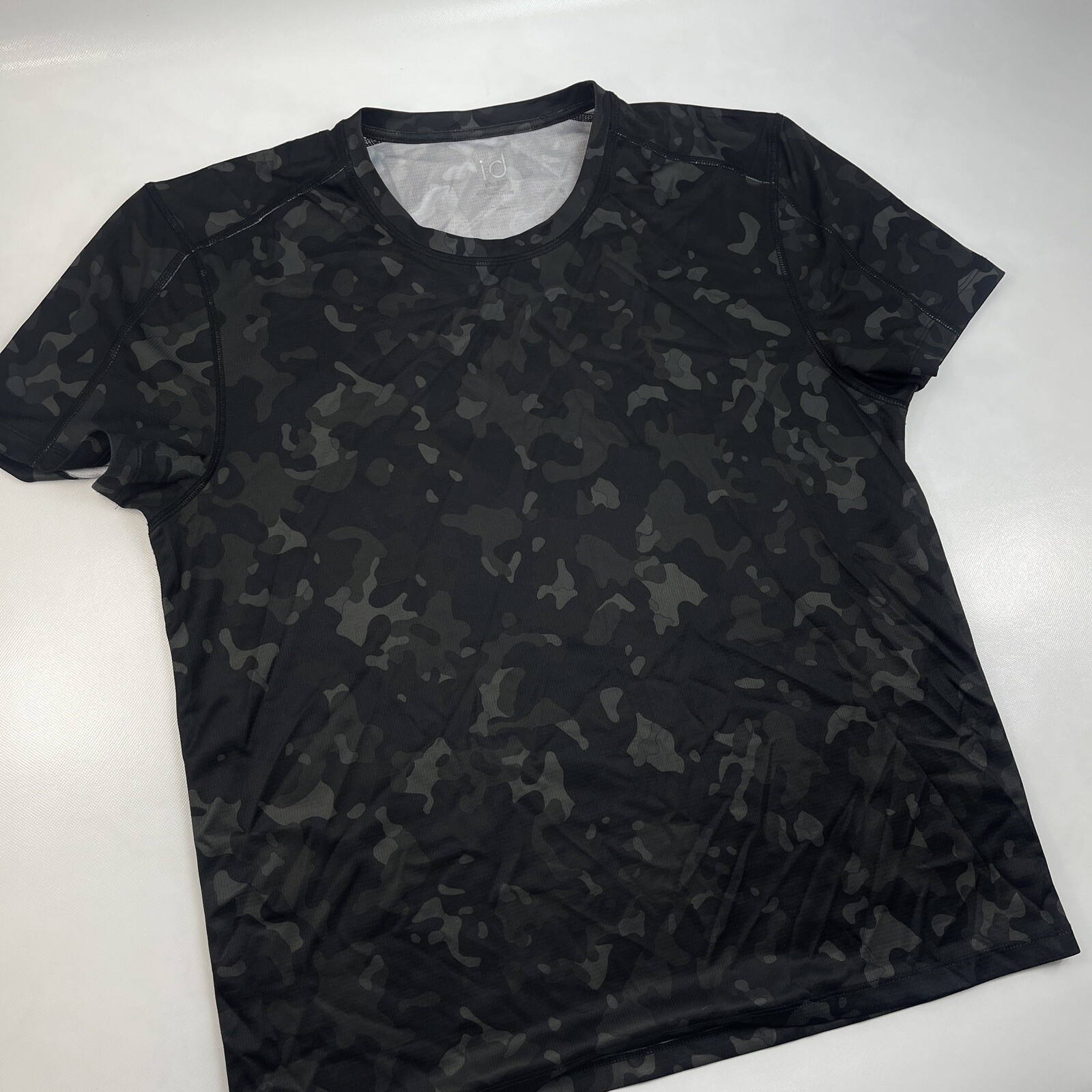i-d Ideology RapiDry Wicks Moisture Away Camouflage Military Running T-Shirt L