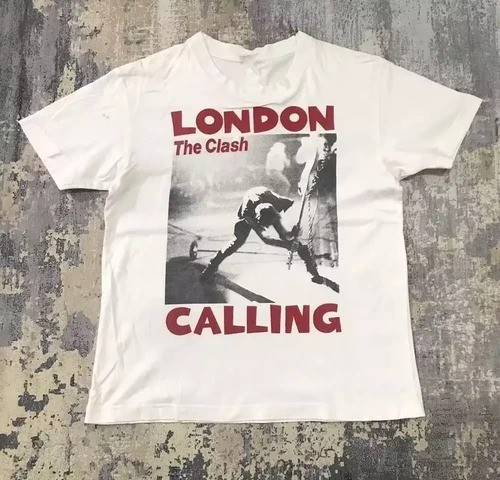 VTG London Calling Album The Clash Band T-Shirt Unisex Cotton Tee All Size S-4XL