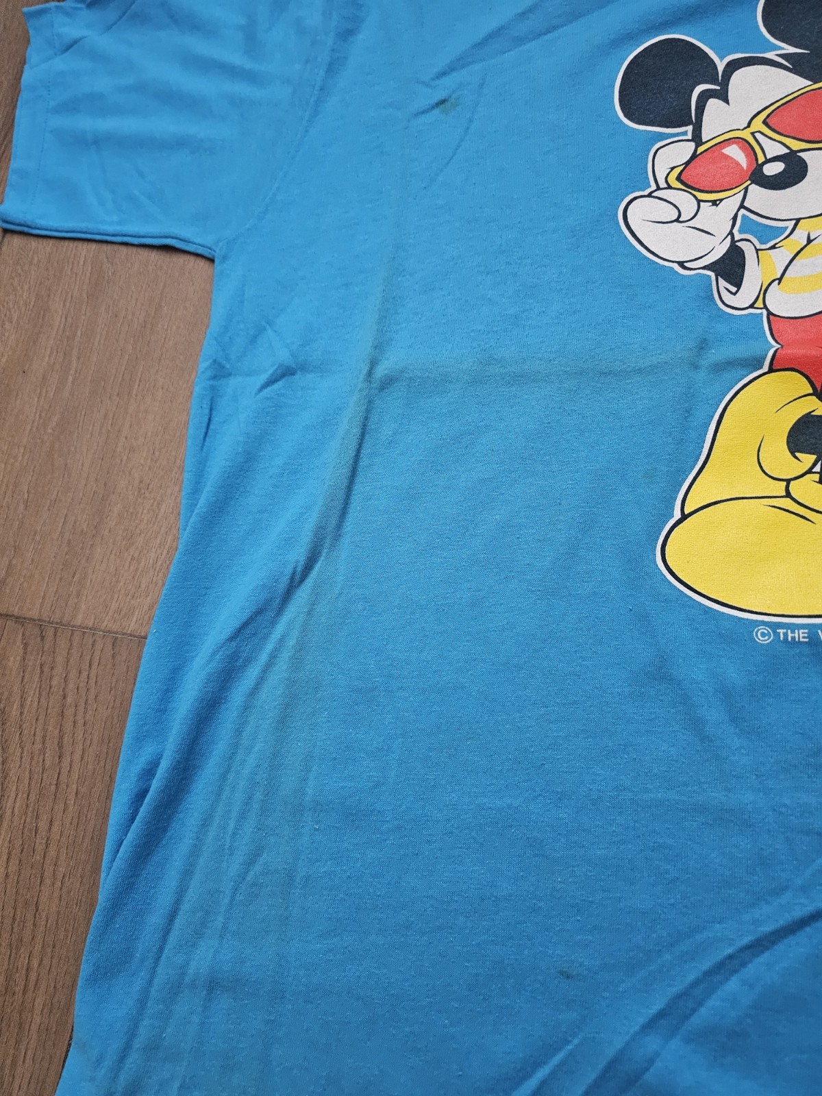 vtg 80s usa VELVA SHEEN single stitch t-shirt XL Mickey Mouse disney IOWA