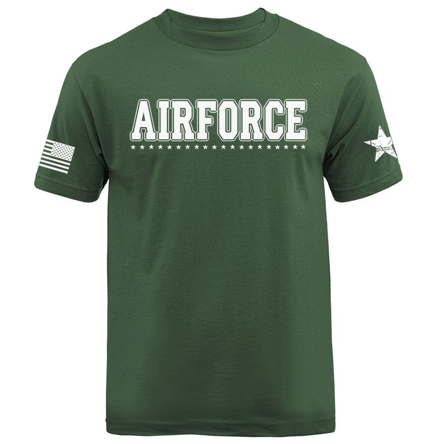 Airforce Military Veteran American Pride Patriotic Graphic T-shirt