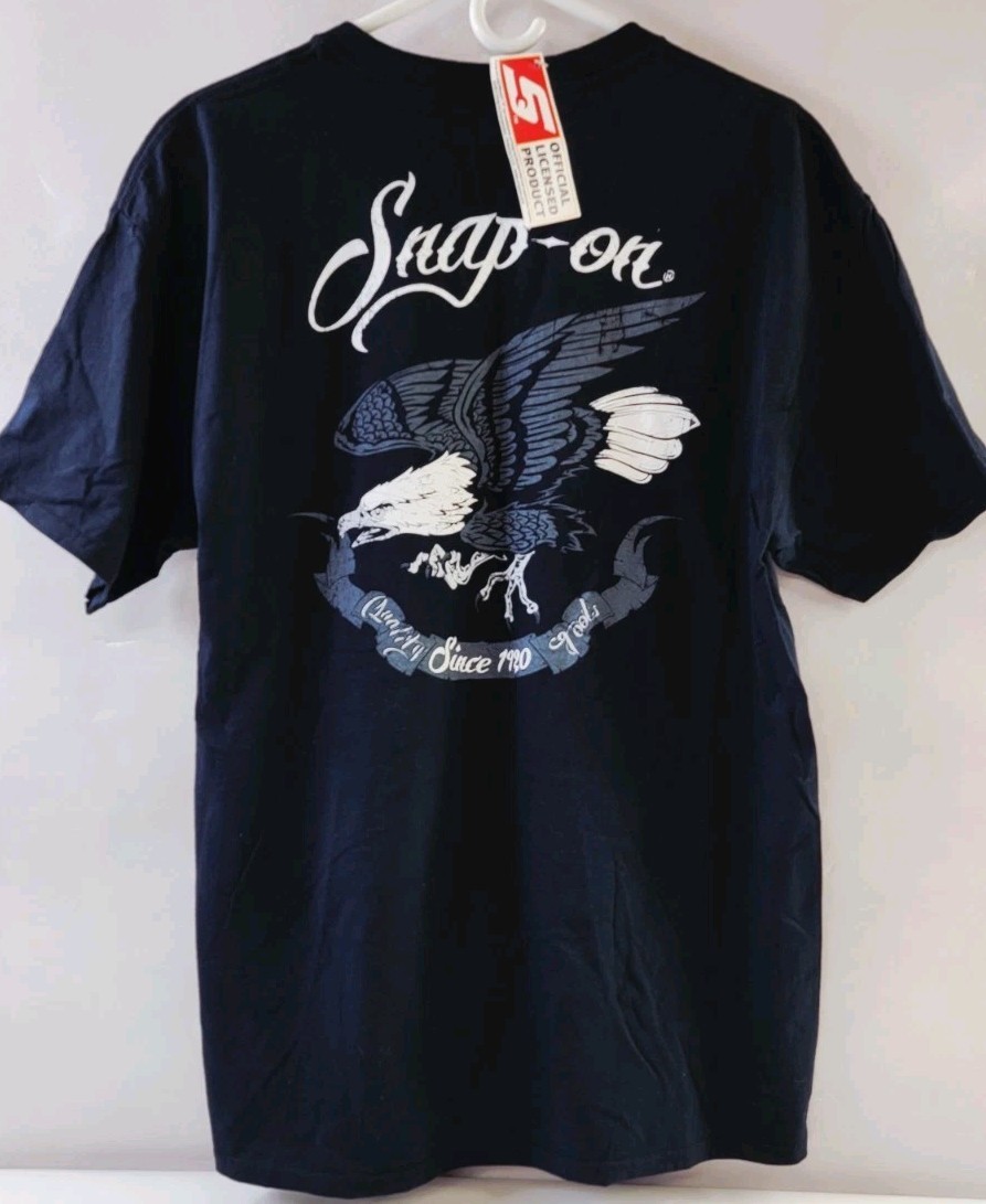Snap-On Tools Navy Blue Large 1920-2015 95 Years Screaming Eagle T-shirt