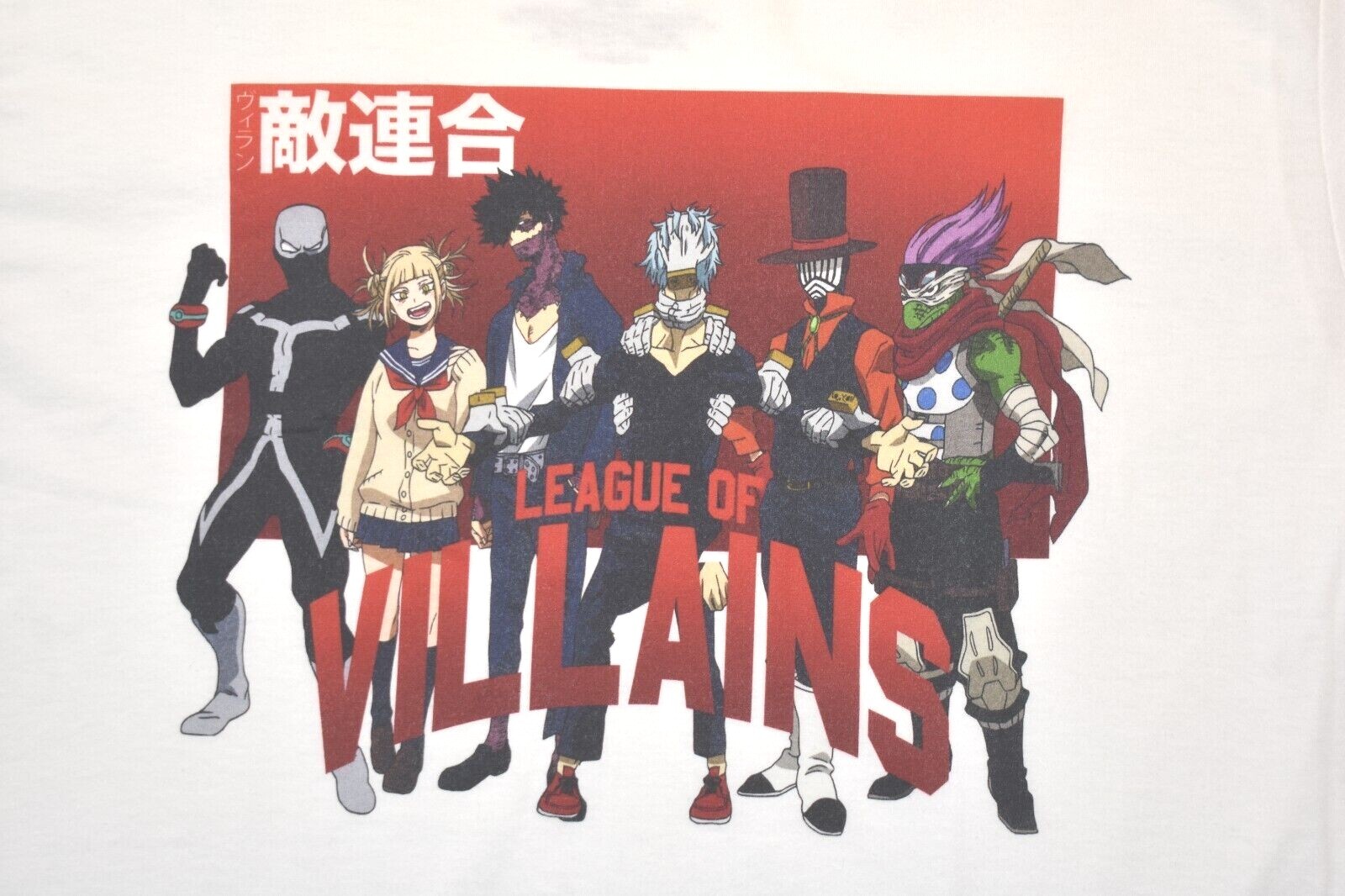 My Hero Academia Mens League of Villains White T-Shirt New M, L, XL, 2XL