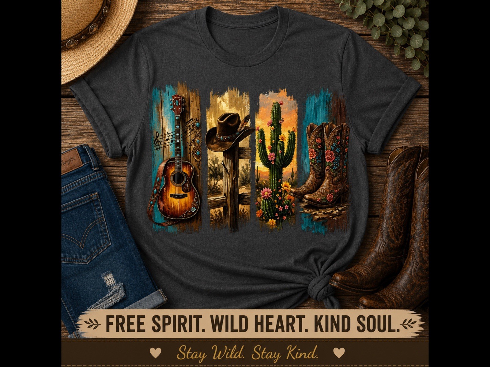 Custom Graphic T-Shirt/Country, Western, Fishing, Camping, Farm, Patriotic