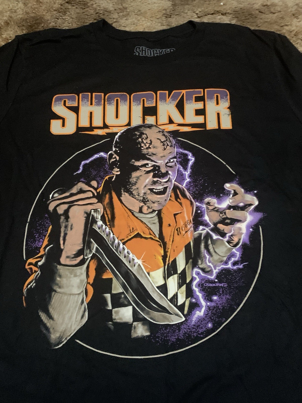 NEW Officially Licensed Shocker Shirt Size XL Fright Rags Horror Wes Craven