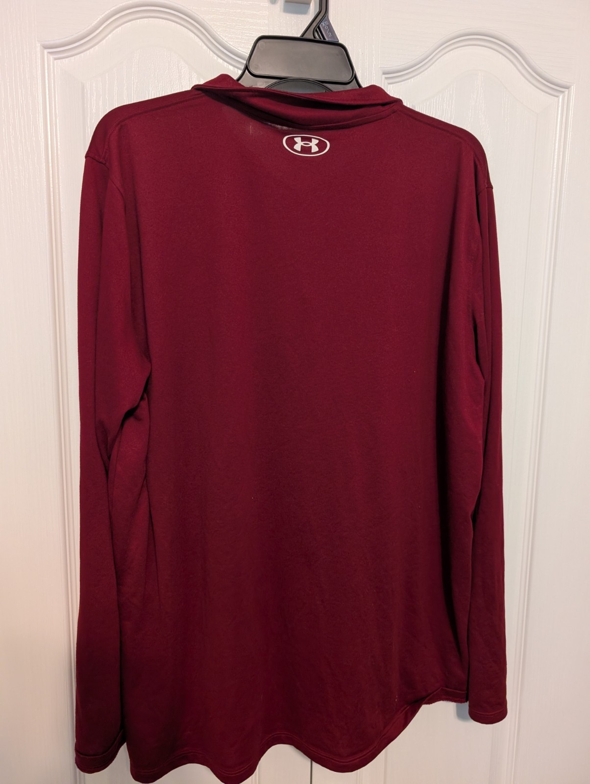 Under Armour Men&rsquo;s Maroon 1/4 Zip Pullover Long Sleeve Shirt Size XL