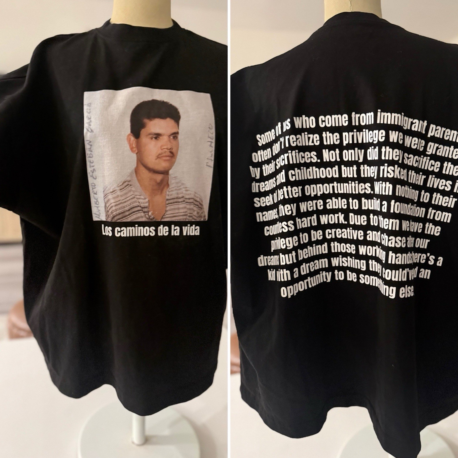 GHETTO RODEO Mexican Immigrant Streetwear Fashion Oversized Tee Shirt Men&rsquo;s