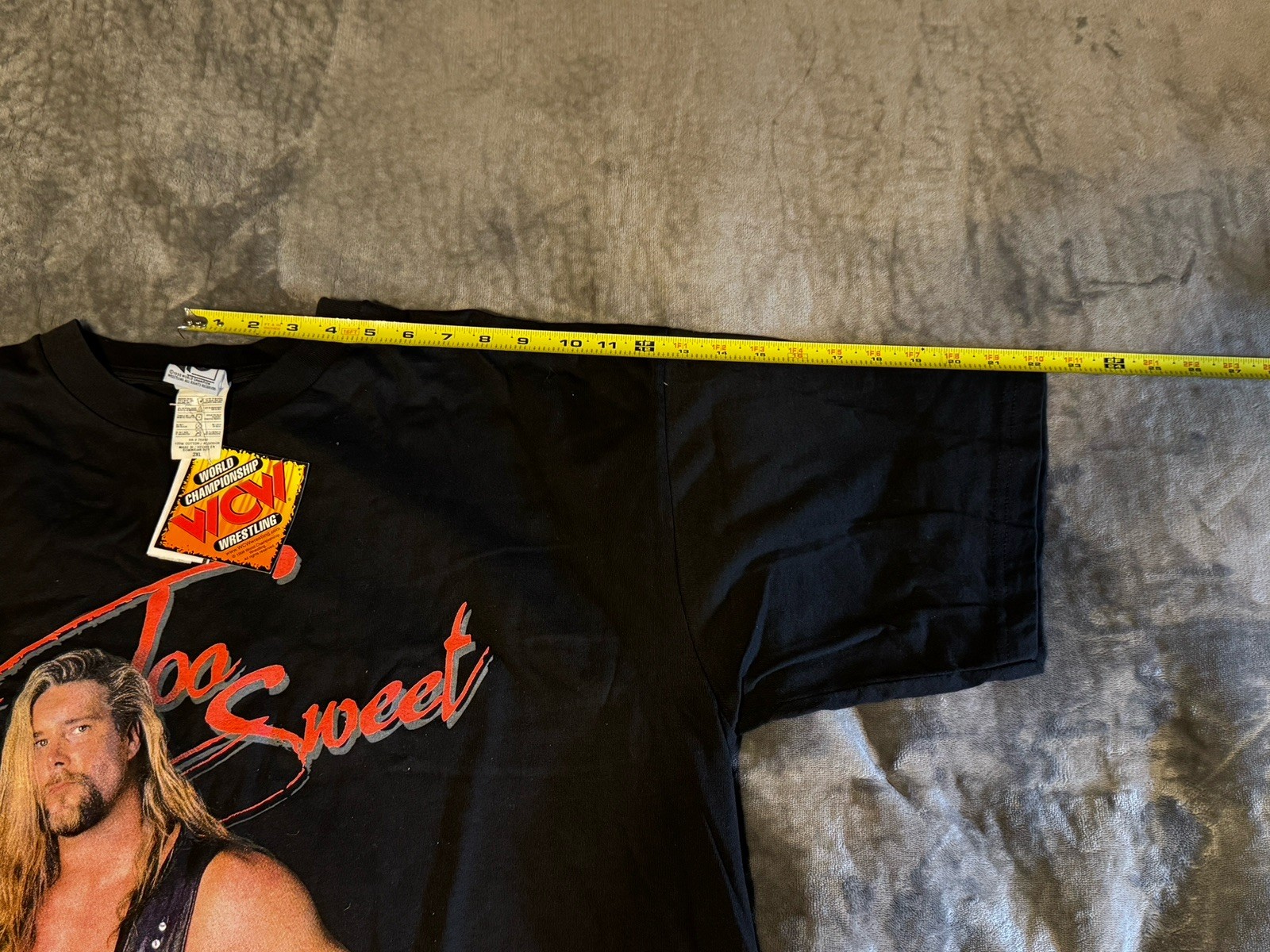 Vintage WCW Kevin Nash Shirt Mens 2XL Black Wrestling NWO Too Sweet 90s NWT