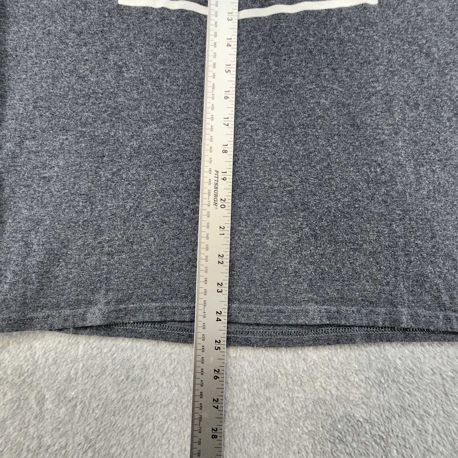MV Sport T-Shirt Men&rsquo;s M Gray Solid Cotton Logo Crew-Neck Short Sleeves Pullover