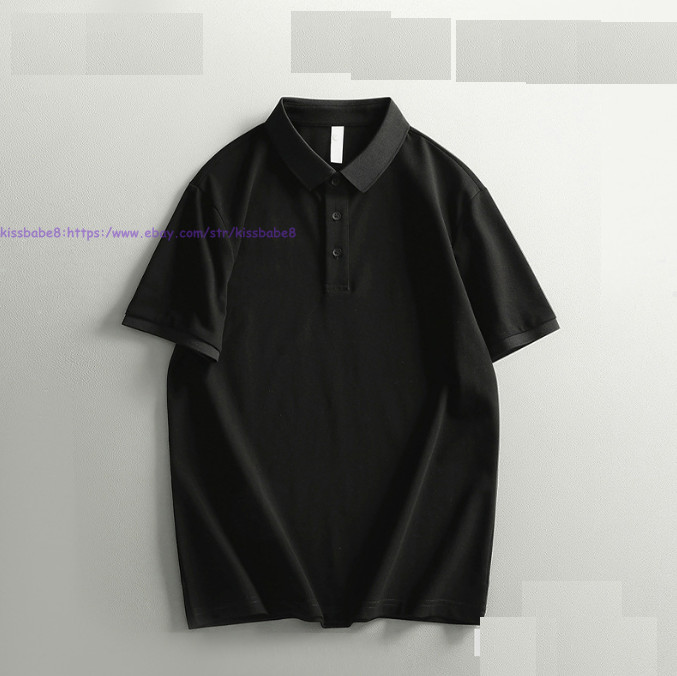 Men&rsquo;s Summer Shirts Short Sleeve Casual Cotton blend Tops Classic Golf T-Shirt