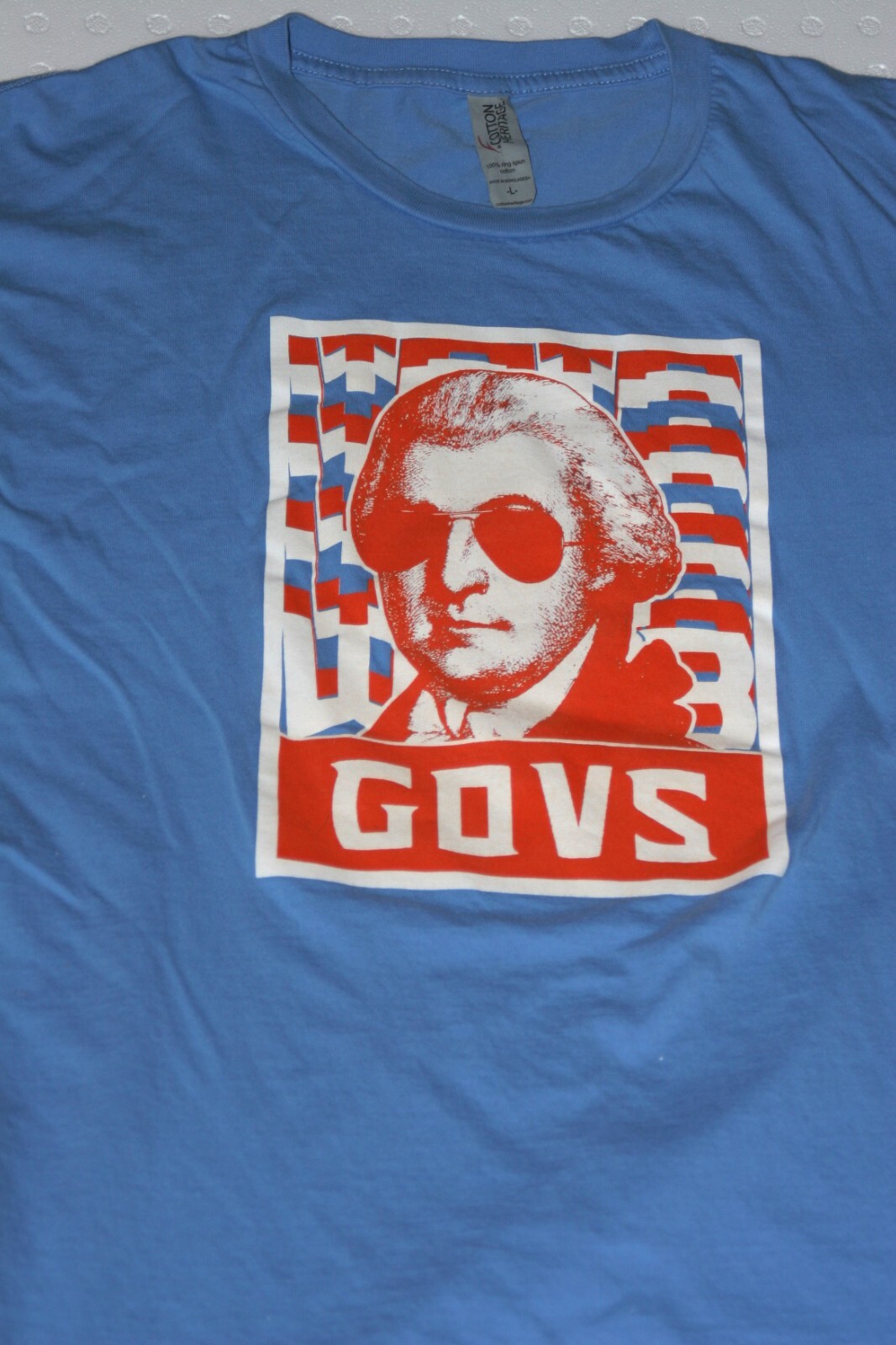 GOVS Cotton Heritage T-Shirt Soft 100% Ring Spun Cotton Men&rsquo;s Large Nice