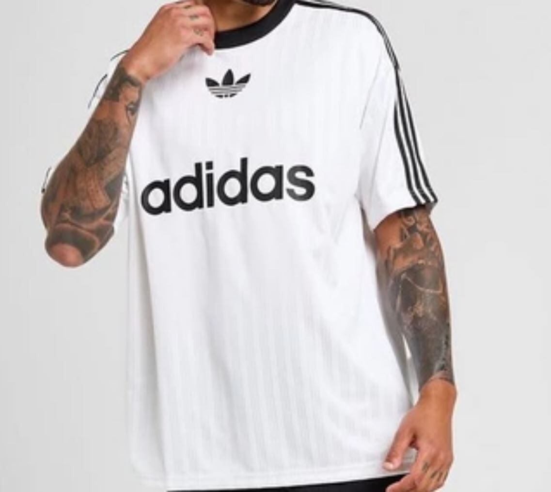 NEW MEN&rsquo;S ADIDAS ORIGINALS TREFOIL POLY TEE SHIRT ~SIZE LARGE #IM9459