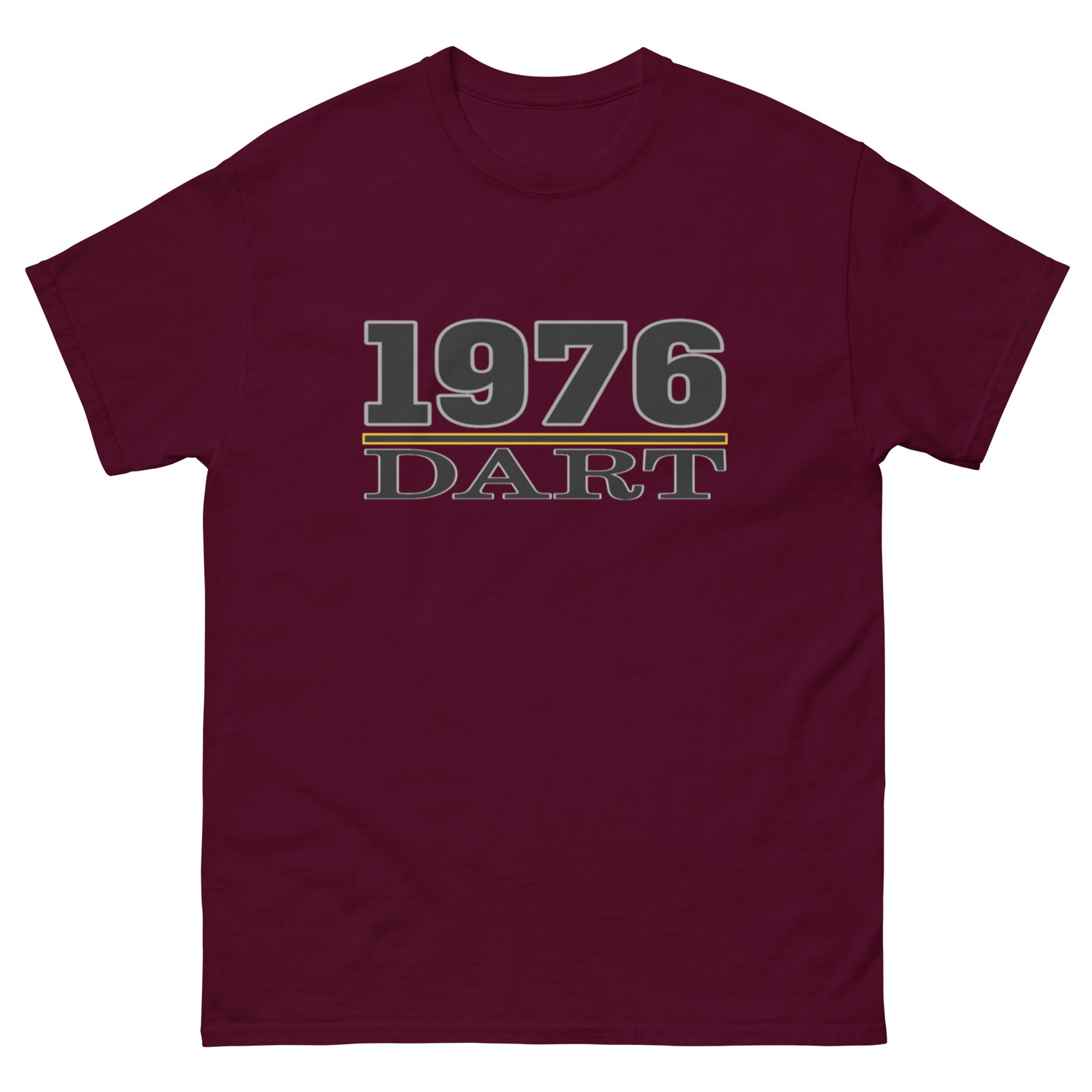 1976 DART T SHIRT sizes SMALL thru 5XL available! CHOOSE FROM 10 COLORS!