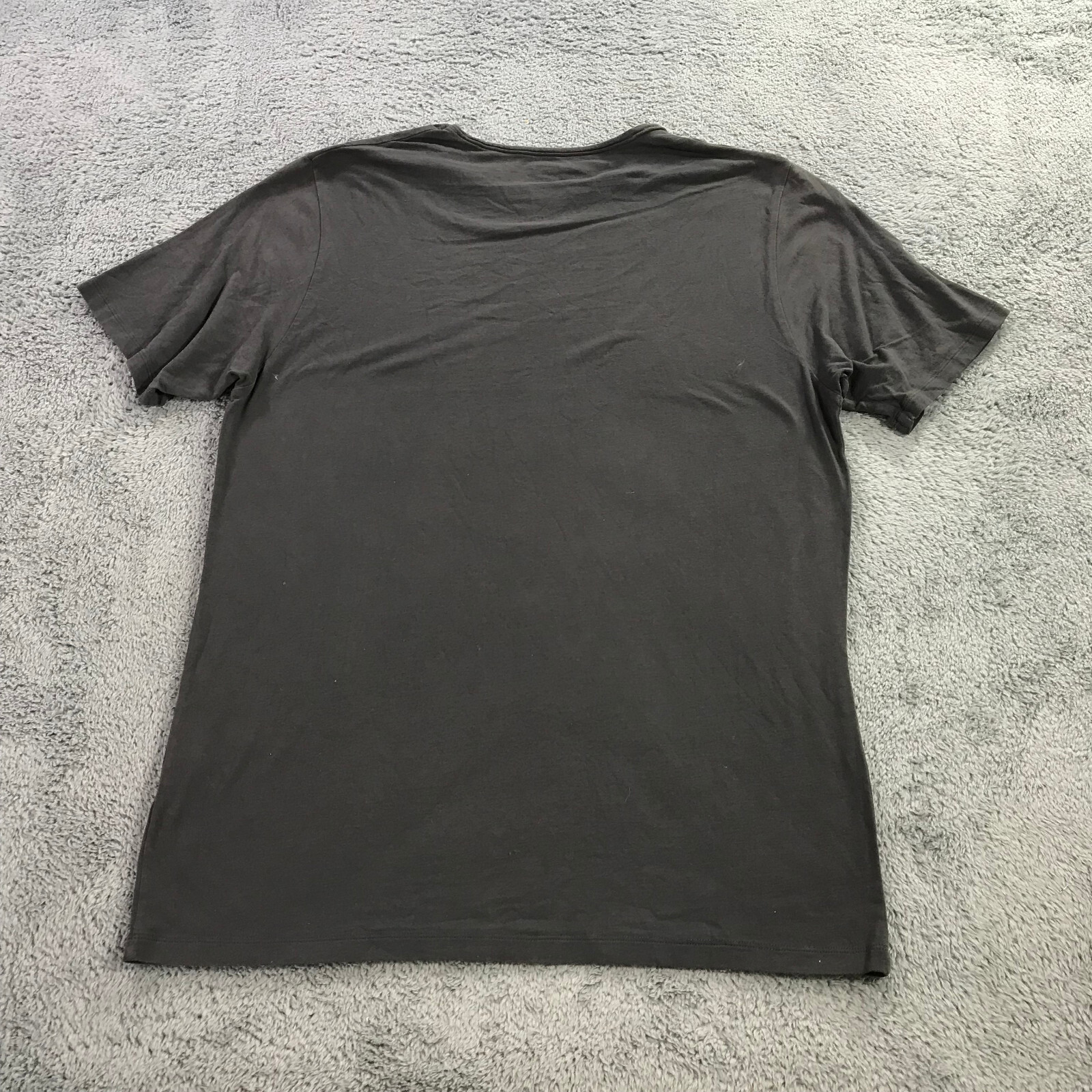 Majestic Filatures Deluxe Shirt Mens Large Crew Neck Homme Gray Casual Adult