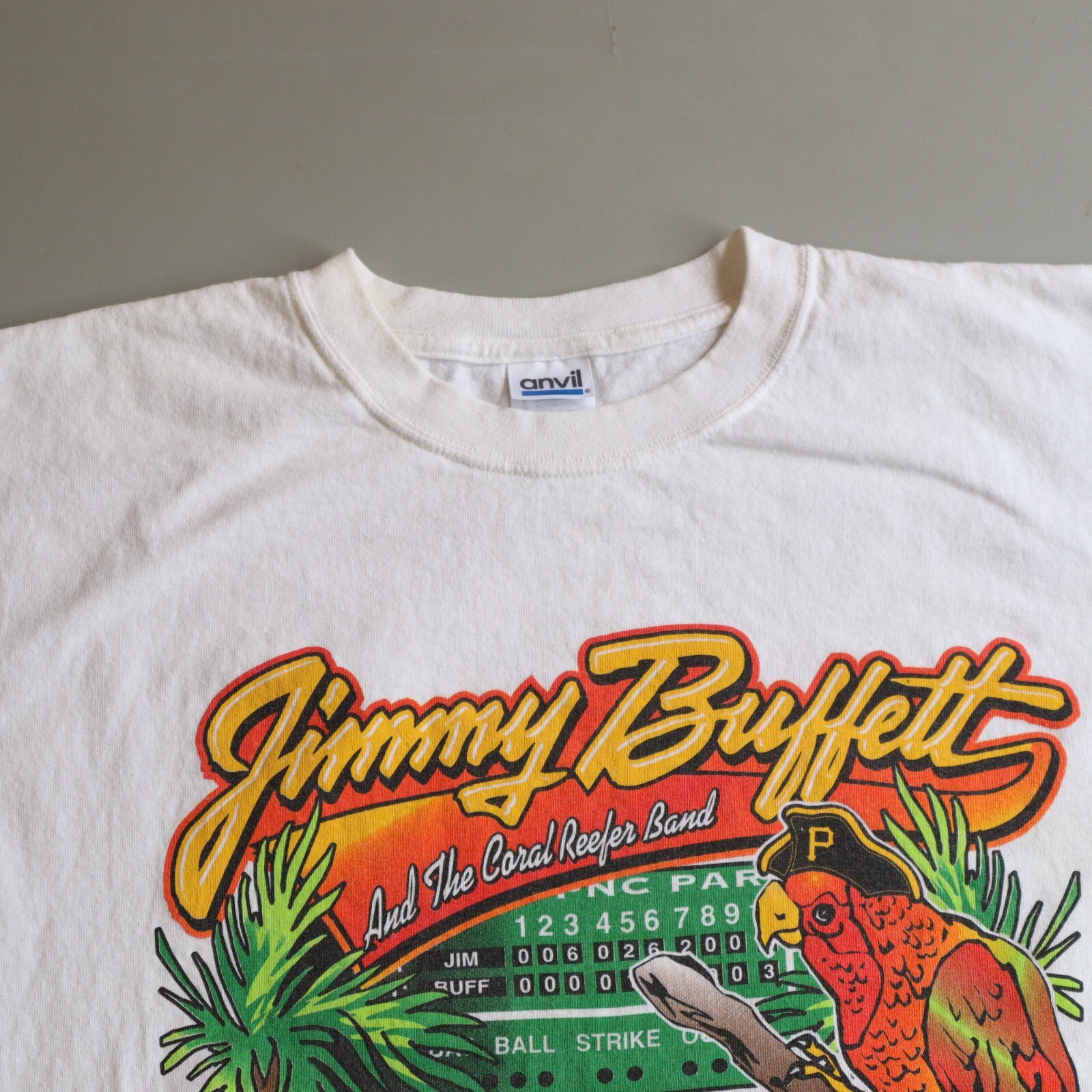 Vintage Jimmy Buffett 2005 Concert Shirt PNC Park Pittsburgh Pirates Salty Tour