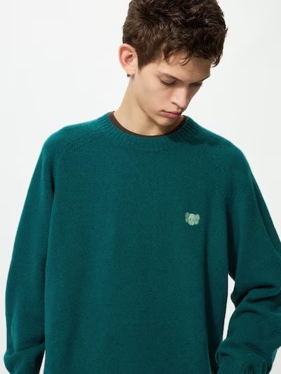 PSL KAWS WINTER x UNIQLO Lambswool Crewneck Sweater 4 colors New Japan 2025