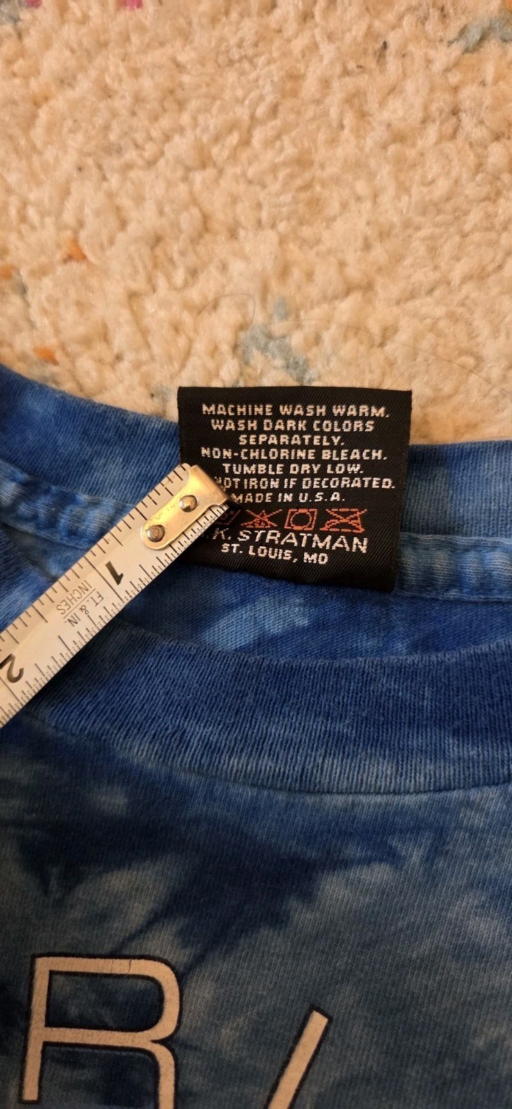 VTG 1998 Harley Davidson Shirt Size Blue Tie Dye Kids 10-12 Ocean City Maryland