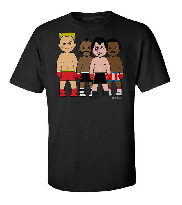 Rock N Rivals By VIPwees Mens Quality Cotton T-Shirt Inspired By boxing Gift Eco