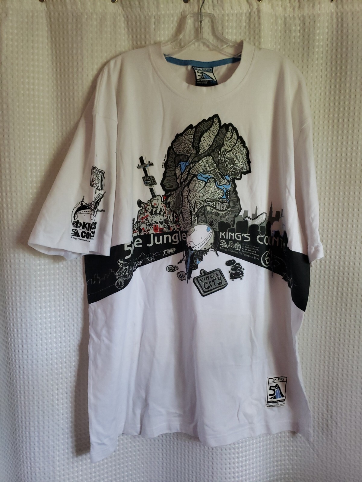5ive Jungle Kings County Hip Hop Full Print T-Shirt 3XL
