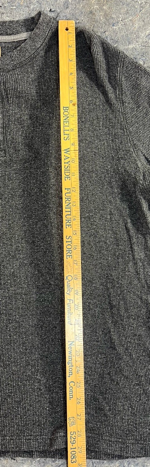 The Foundry Supply Co. Men&rsquo;s XLT Long Sleeve Thermal Henley Shirt Grey