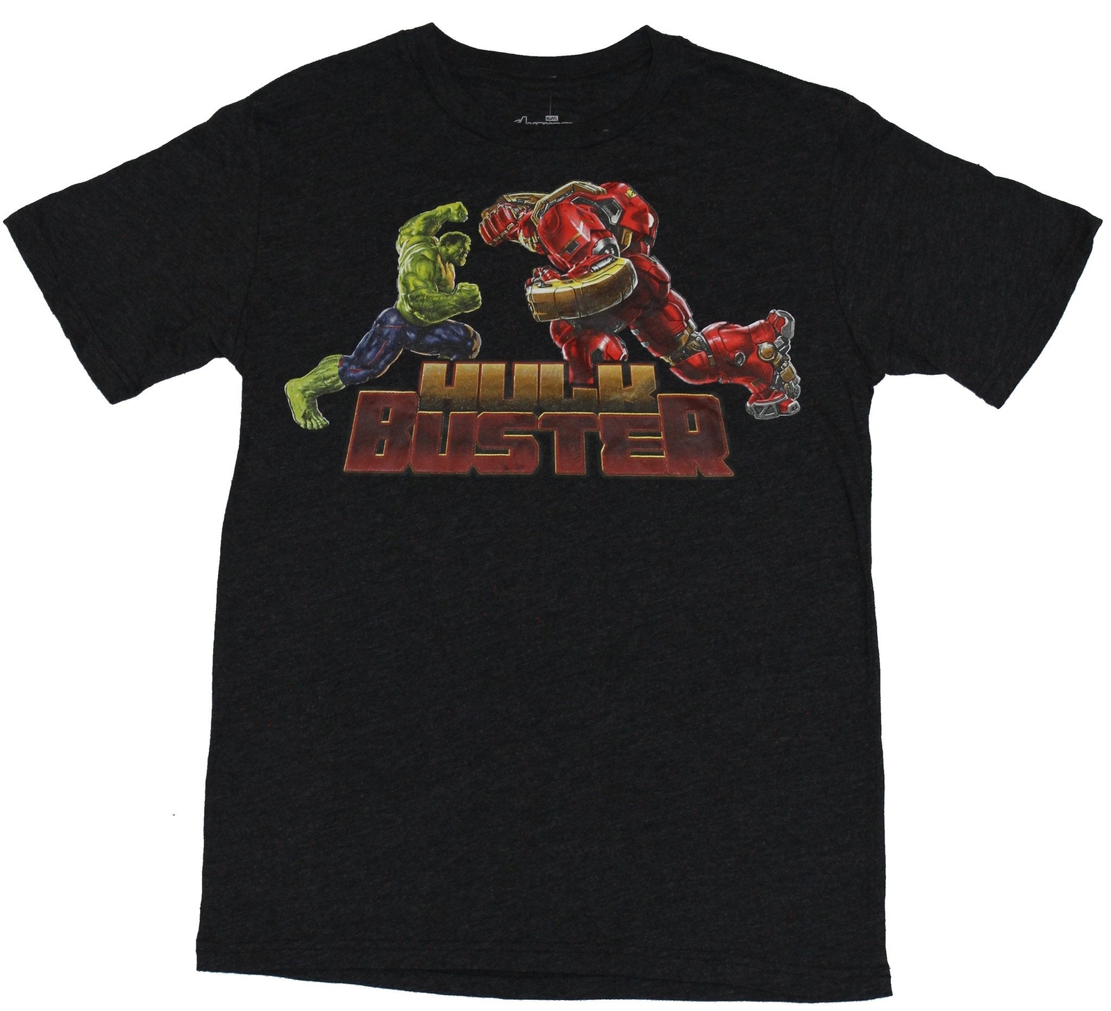 The Avengers (Marvel Comics) Mens T-Shirt – Hulk Buster Full Color Fight Image
