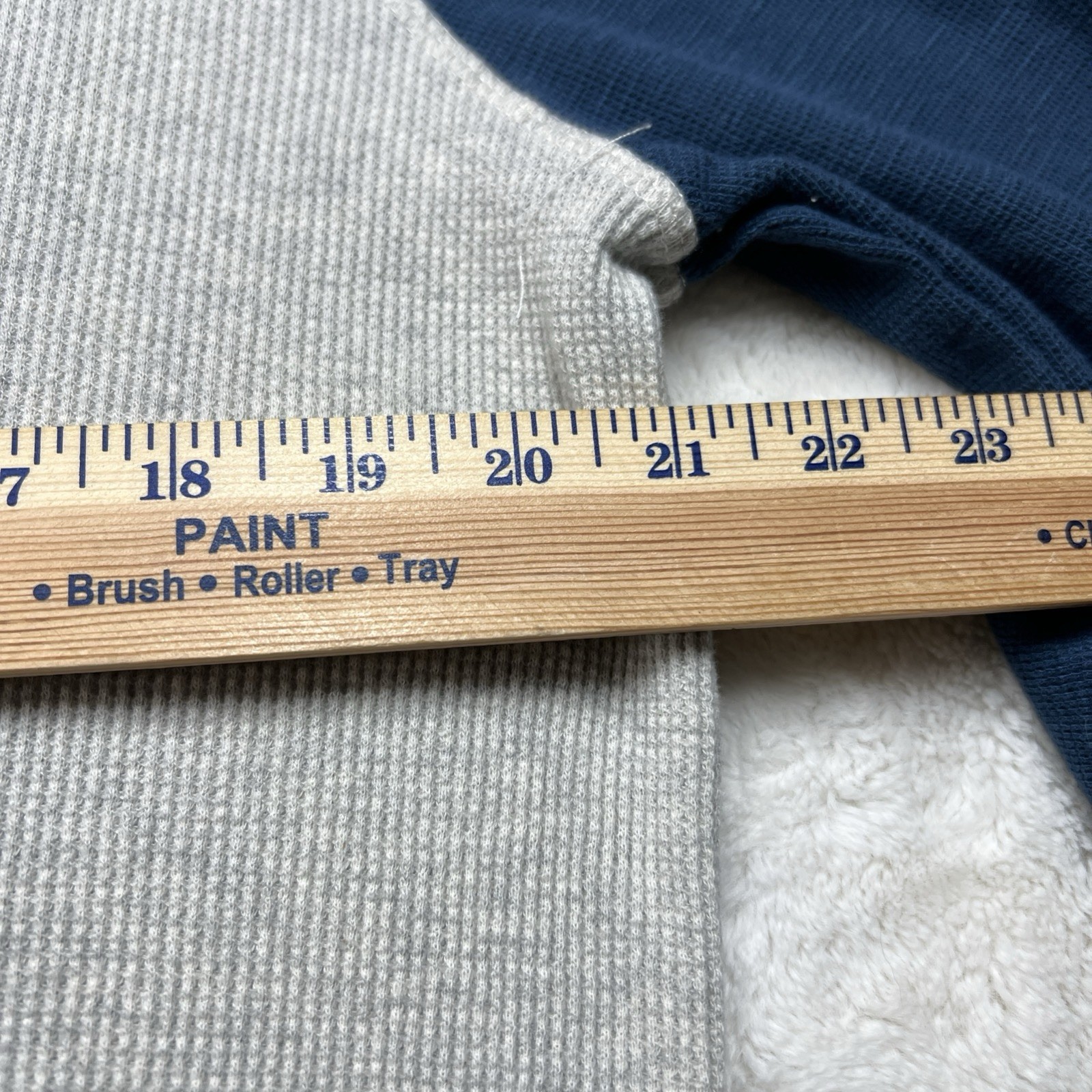 The Foundry Supply Co Mens Long Sleeve Thermal Tee Shirt Size L Tall 100% Cotton
