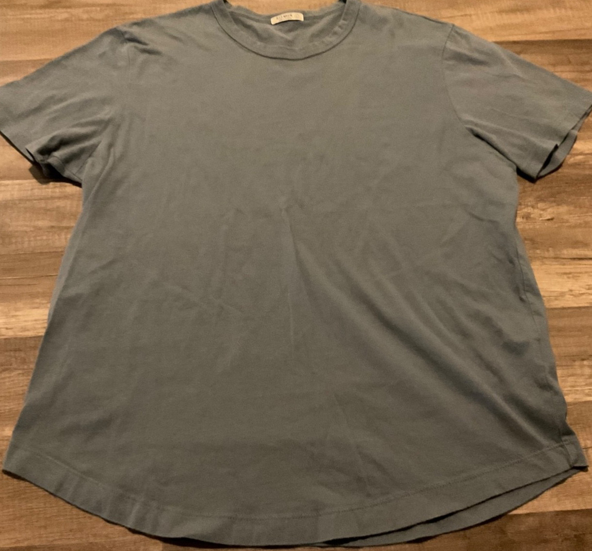 BUCK MASON CREW SLUB TEE ( MENS LARGE ) GREEN TONE PREOWNED
