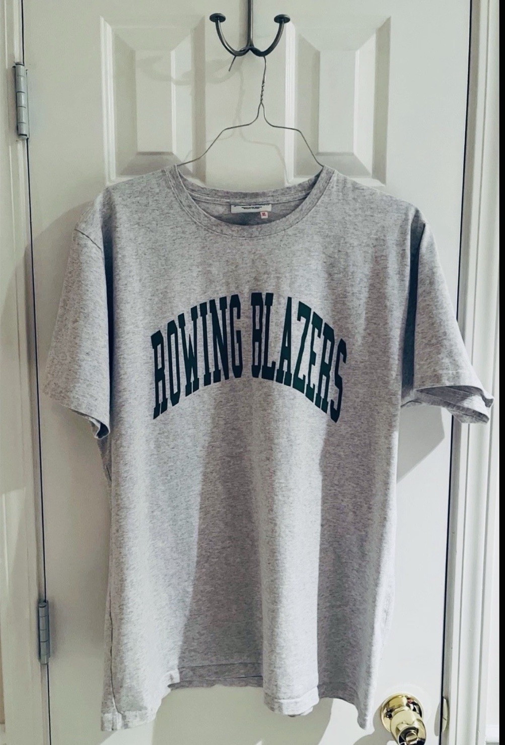 Rowing Blazers Collegiate Arch Tee XL Green w/Red Outline *see description