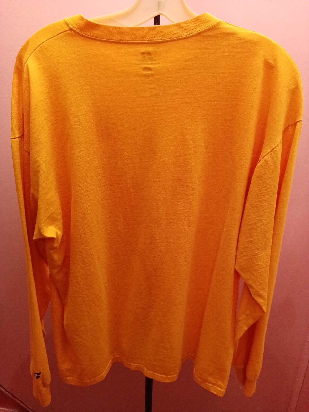 Men&rsquo;s Large Yellow Long Sleeve T-shirt Russell Wicks Moisture