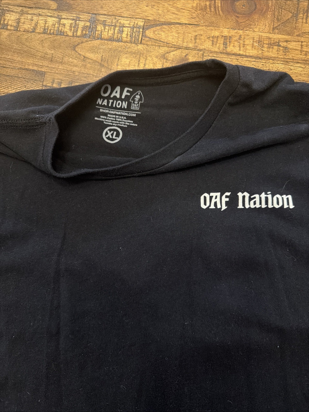 OAF Nation Men’s XL T-shirt Lot. Next Level Apparel Staccato Brand – See Photos