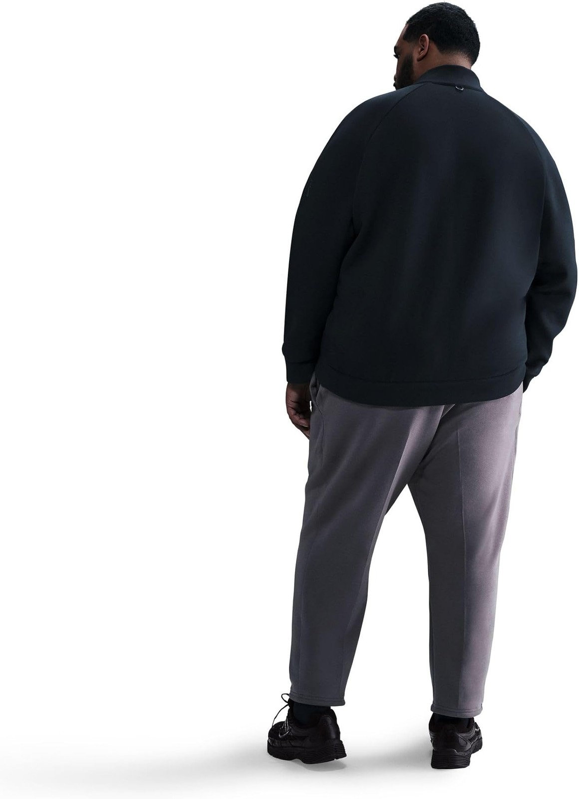 Nike 24.7 ImpossiblySoft Men&rsquo;s Dri-FIT 1/2-Zip Top (HQ6953-010, Black/Dark Smoke