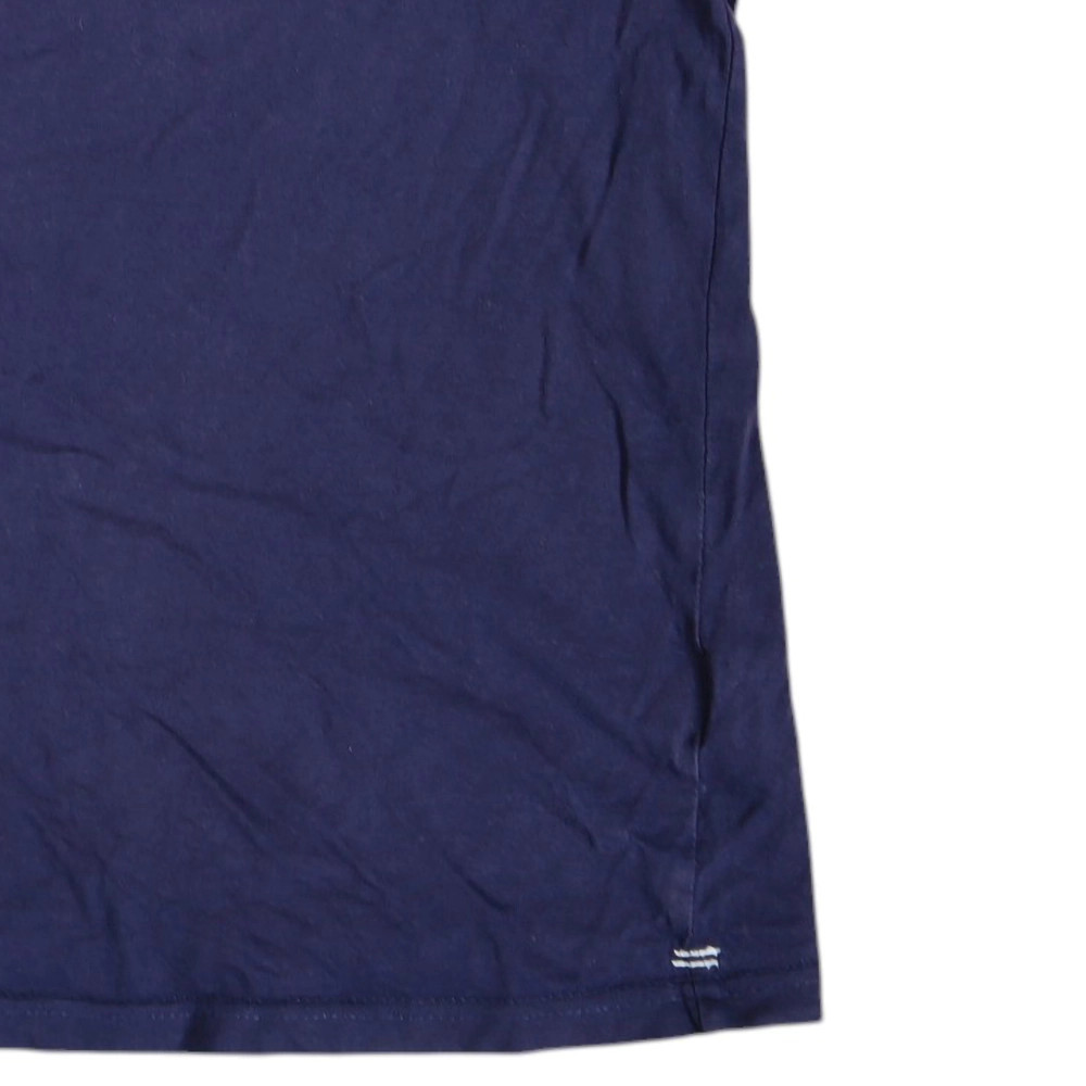 Slazenger Mens Tank Top Size M Blue Sleeveless Scoop Neck 100% Cotton