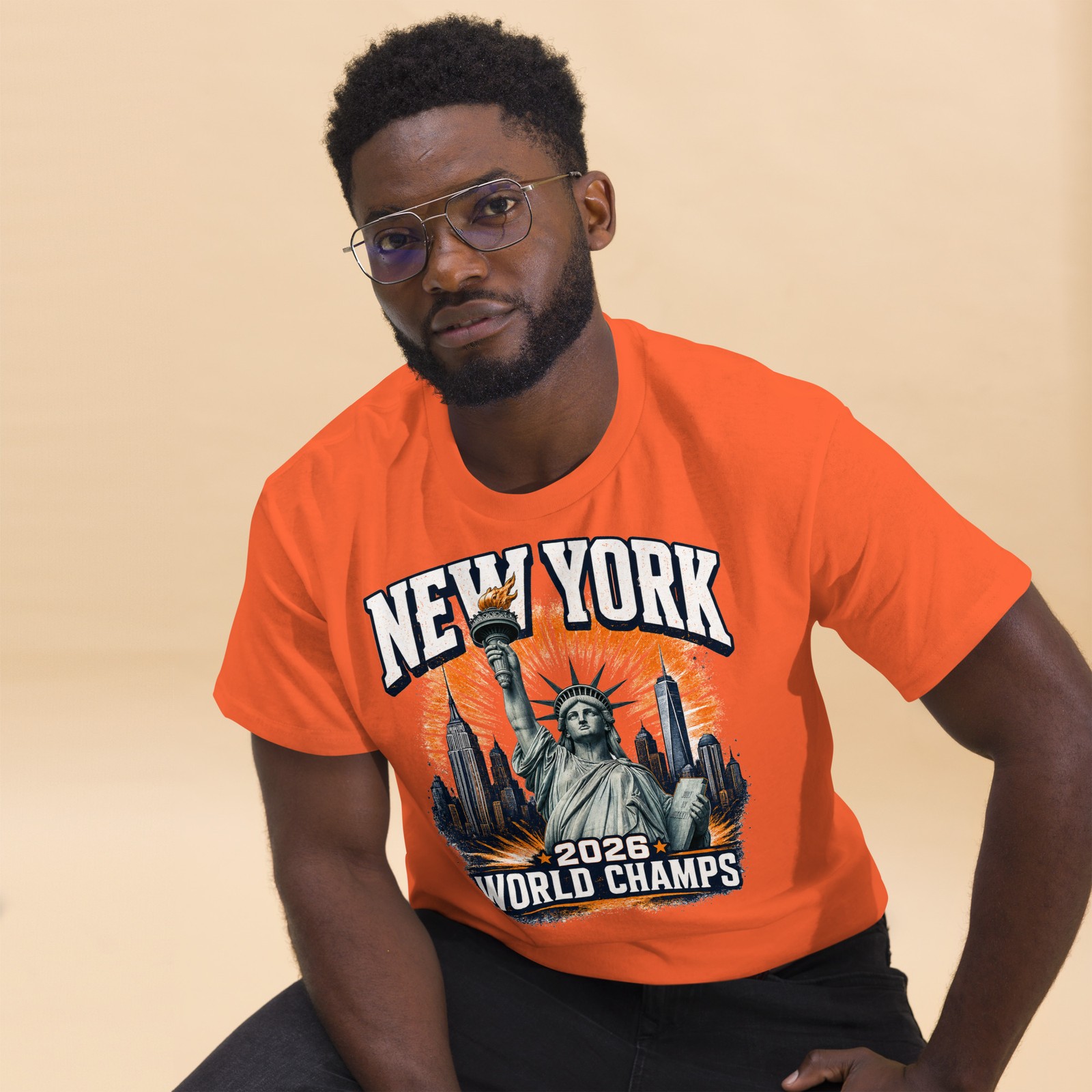 New York World Champs Shirt 2026 NY Basketball Statue of Liberty