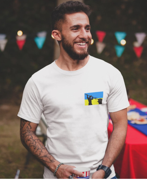 Ukraine Flag T-shirt Ukrainian Warrior Stand With Ukraine T-shirts