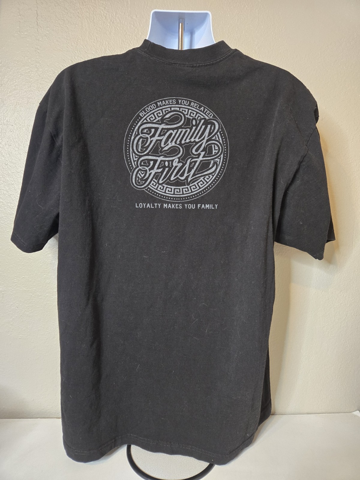 Shaka Wear Family First Tshirt Adult Size 2XL Black Heavyweight 100% Cotton