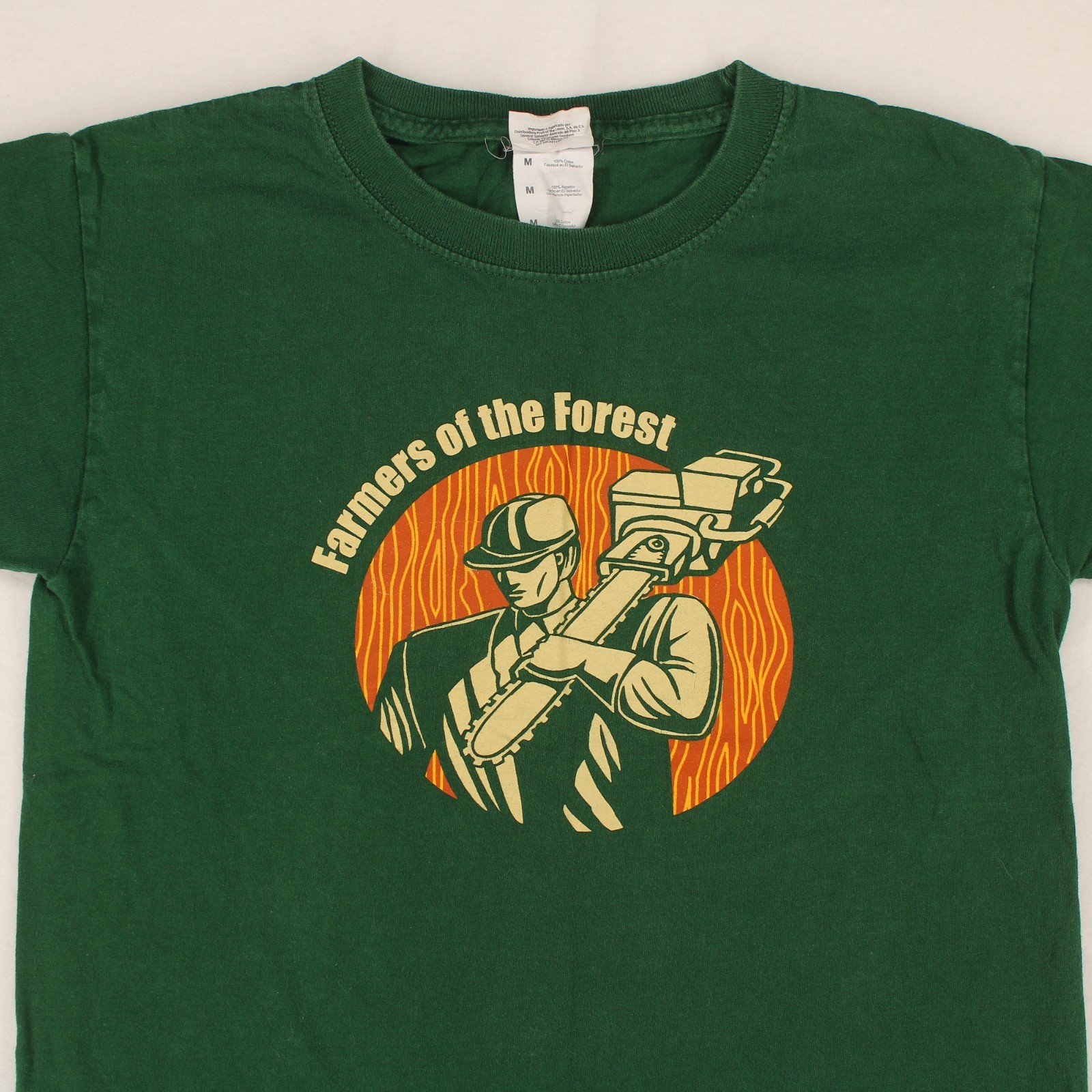 Fruit of the Loom FARMERS OF THE FOREST Lumberjack Graphic T-SHIRT Youth M