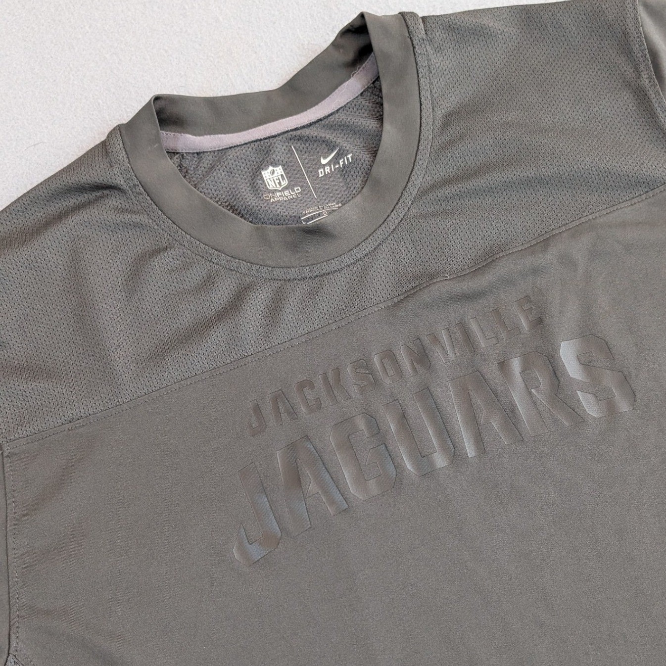 Nike Jacksonville Jaguars Shirt Mens Size Large Gray NFL