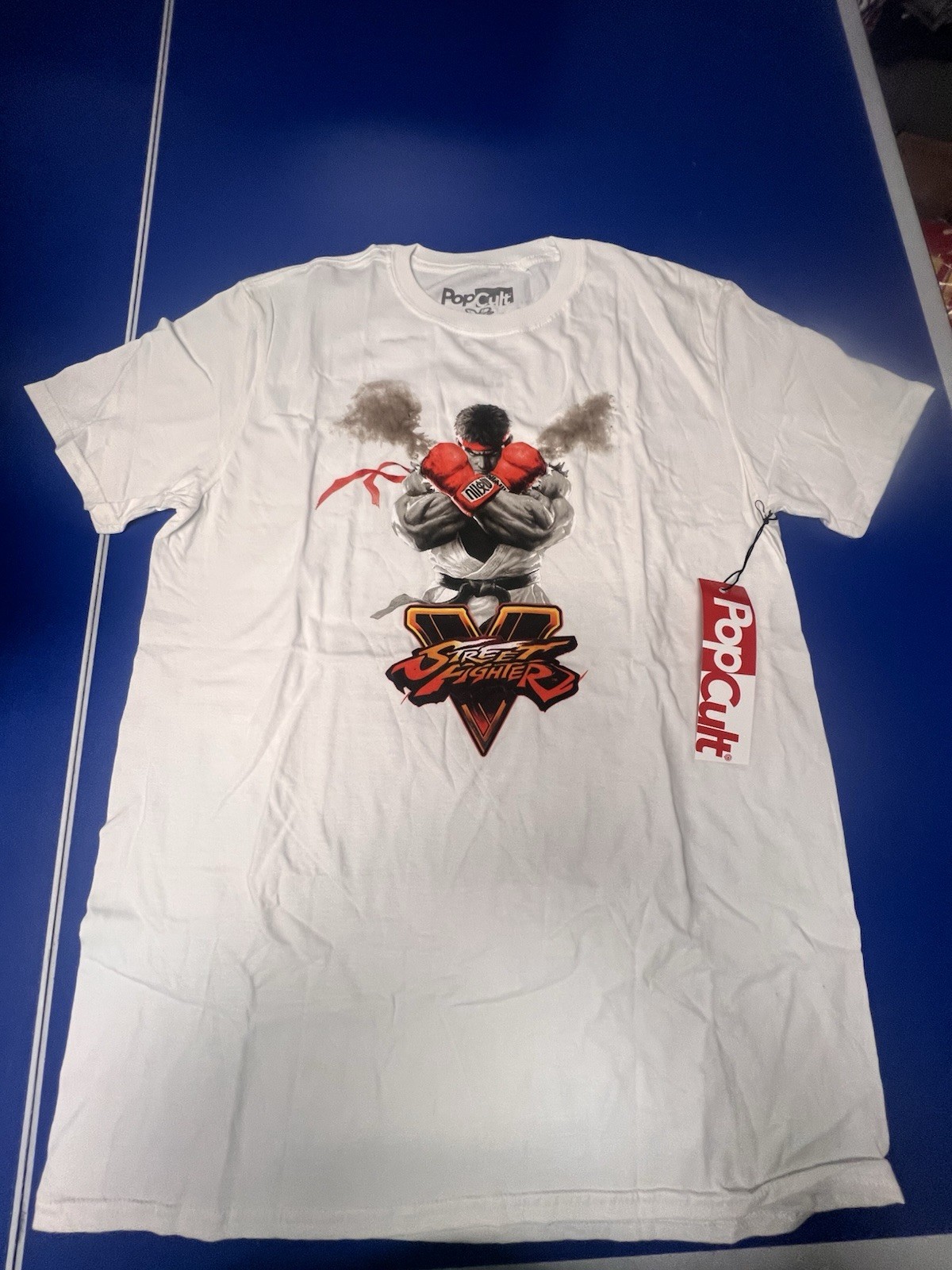 Street Fighter V Pop Cult Graphic T-Shirt Size Large