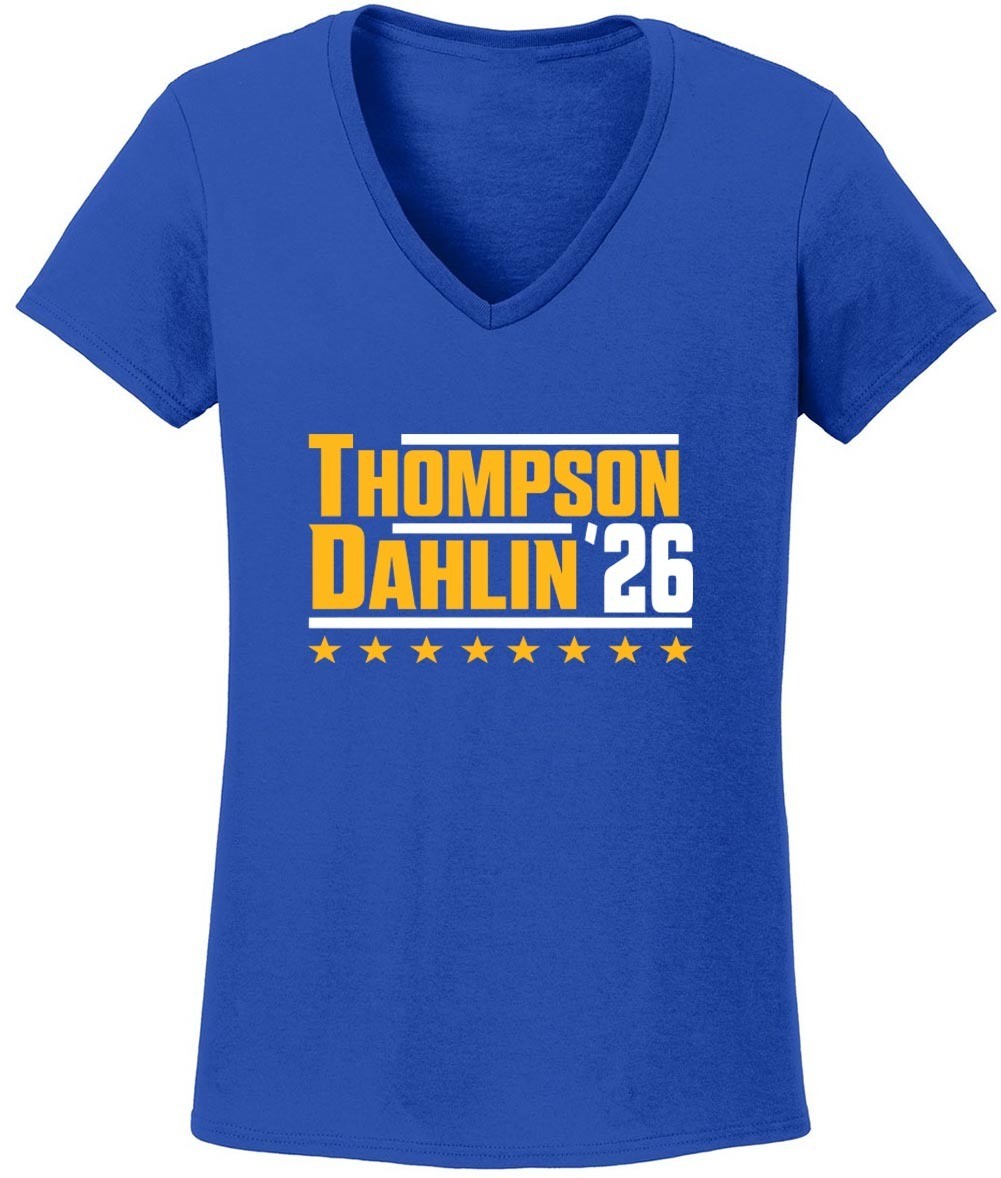 Tage Thompson Rasmus Dahlin Sabres LADIES V-Neck Shirt T-Shirt Adult Small