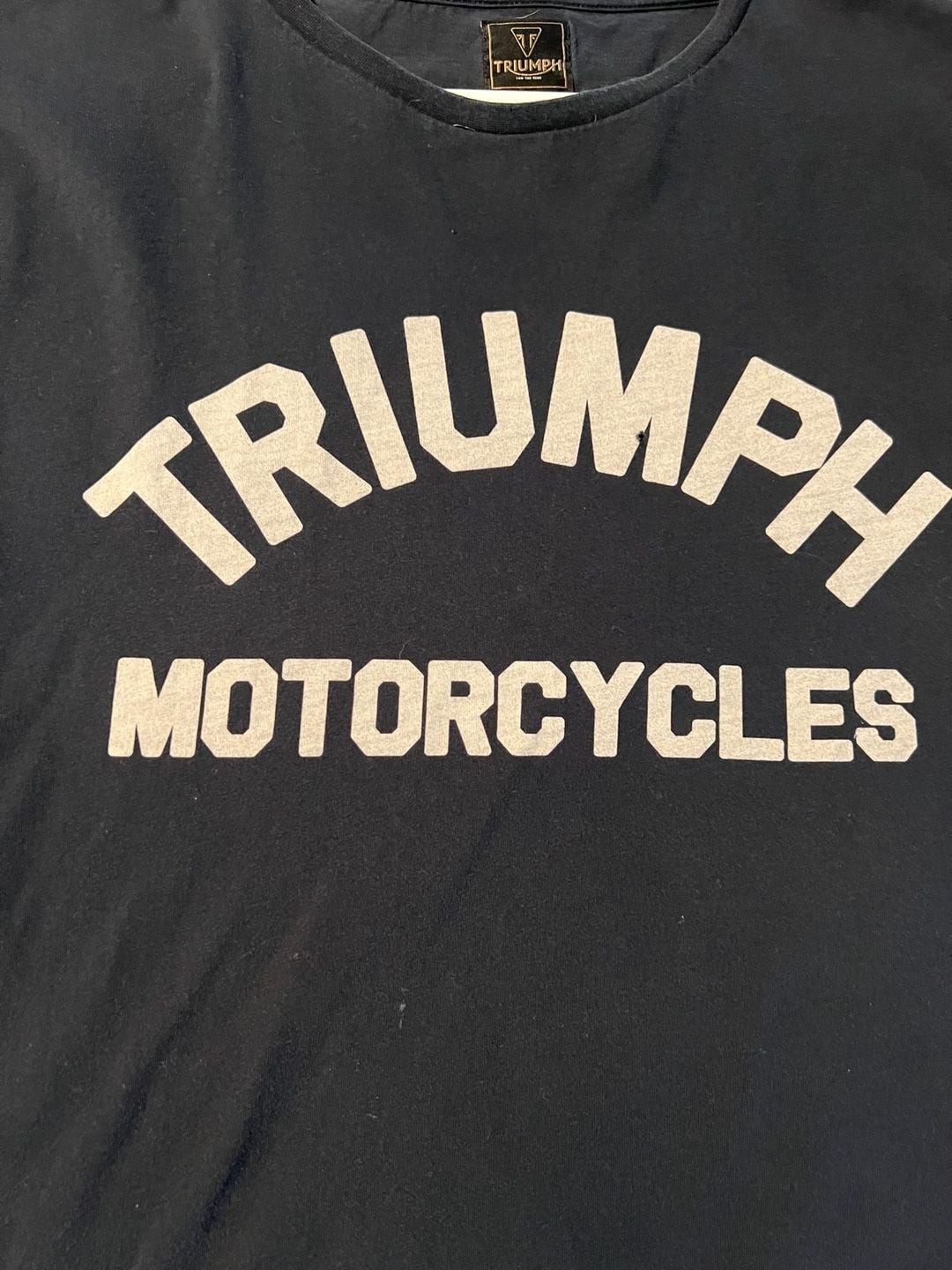 Triumph Motorcycles Burnham Arch Logo Graphic T-Shirt – Jet Black